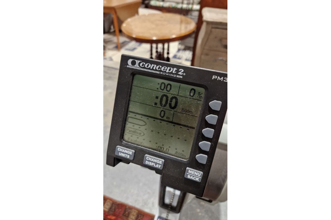 Concept 2 rowing machine with PM3 display  Condition Report Good overall condition. Some marks and - Image 6 of 9