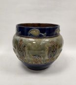 Royal Doulton stoneware Art Nouveau jardiniere, circa 1900, impressed Royal Doulton England marks,