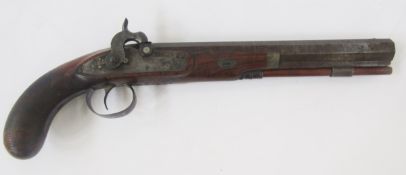 19th century percussion duelling/target pistol by Charles Moore of Regent Circus, Piccadilly,