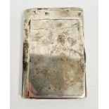 Art Deco silver combination cigarette and vesta case, Birmingham 1938, Henry Charles Freeman, of