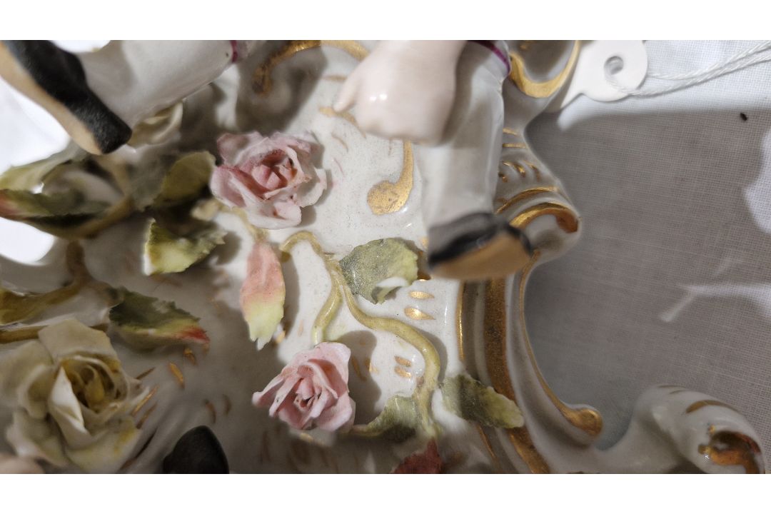 Collection of continental porcelain figures, groups and candlestick groups, late 19th century, - Image 18 of 23