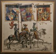 After Hans Burgkmair the Elder (German, 1473-1531) Woodcut print From 'The Triumphs of Emperor