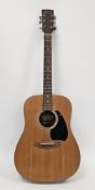 Korean Ibanez PF3 acoustic guitar, six steel string (one string missing), serial number 94031732,