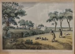 Nine framed hunting prints after Samuel Howett, with engraved after J.Godby and H Merke, 20th