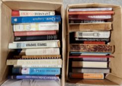 Two boxes of horological books including C Breguet Horologer, English Domestic Clocks by Thomas
