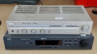 Fisher Studio standard integrated stereo amplifier CA-100 with a NAD 414 stereo RDS tuner (2)