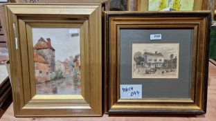 Collection of framed prints and watercolours including limited edition views of Broadstairs, a