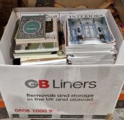 Large box of World of Interior magazines from circa 2001 to 2024, various publications relating to
