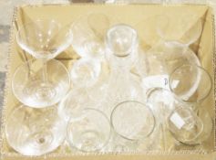 Three boxes of assorted glass including jugs, bowls and table glasses (3 boxes)