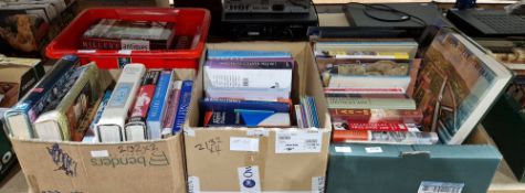 Four boxes of art and antiques books including Millers Guides, Collectable Price Guides, books on