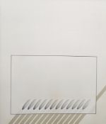 Jules De Goede (1937-2007) Mixed media and oil on canvas with ovals, 84cm x 71cm, circa 1989