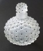 Contemporary Lalique glass scent bottle, Cactus Flacon, signed to underside Lalique France, 10.5cm