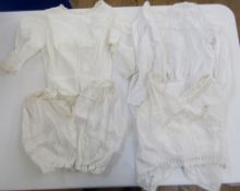 Large quantity of Edwardian and later camisoles, cotton, silk, organza, embroidered, etc (1 box)