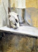 Charles Verey  Oil on canvas Donkey skull 1962 (included in Slade Diploma show), 91cm x 71cm,