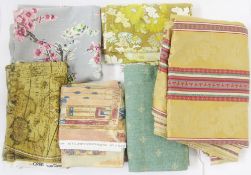 Vintage fabric, remnants to include 'Orbis' from Warners, 'Cambrian' O'Hanlon, furnishing
