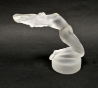 Lalique France, 'Chrysis', a modern frosted glass figure paperweight inspired by the original 1931
