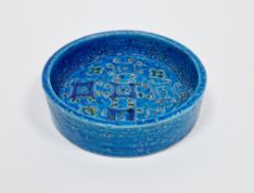 Aldo Londi (1911-2003) for Bitossi, a 1960's 'Rimini Blue' circular bowl, impressed mark to base and