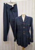 RAF pilot's blue uniform with insignia buttons