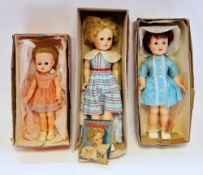 Chiltern dressed vinyl doll in box, the Pedigree Christine doll in box and a Pedigree Elizabeth