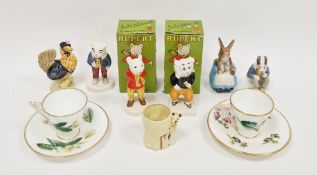 Group of Beswick Pottery characters, including: Algy Pup, Bill Badger, Rabbit & Bunnies, Sally Henny