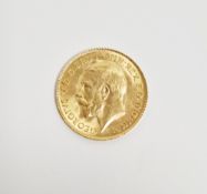 George V 1914 gold half sovereign