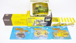 NZG Model Caterpillar diecast models to include 5080 Front Shovel, 16g Motor Grader, 627 Push-Pull