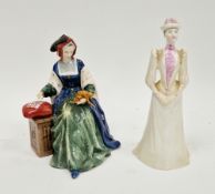 Royal Doulton limited edition figure of Catherine of Aragon and a Coalport figure of Janet from