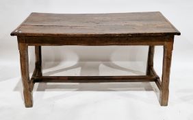 Antique oak refectory-style dining table, 138cm long x 72cm wide x 68cm deep  Condition Report