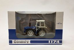 Universal Hobbies 1:32 scale diecast model Ford County 1174 Tractor blue box