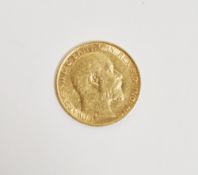 Edward VII 1909 gold circulated half sovereign