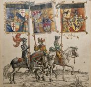 After Hans Burgkmair the Elder (German, 1473-1531) Woodcut print From 'The Triumphs of Emperor