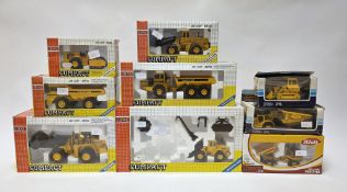 Nine Joal Compact diecast model construction vehicles to include 227 Volvo BM L 160 Loader, 238