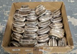 Collection of twenty-eight mid century Ronson silver plated table lighters in the Queen Anne design,