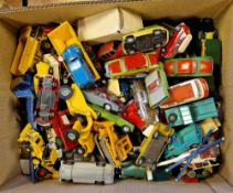 Quantity of playworn Corgi Toys, Spot-On, Matchbox, etc diecast models to include Corgi Toys