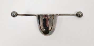 Scottish silver whisky measure or taster, Edinburgh 1994, maker COL, comprising a spherical cup with