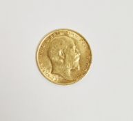 Edward VII 1910 gold circulated half sovereign