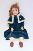 Large Kefner 171 doll impressed Made in Germany 14½ 171 with brown sleeping eyes, moulded upper