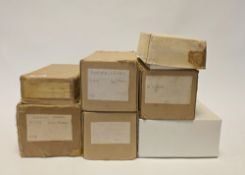 Seven boxed wooden puzzles some marked Neville Puzzle Club to include Noahs Farm, 2 Children & a