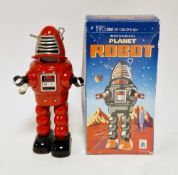 Ha Ha Toy boxed tinplate clockwork Mechanical Planet Robot