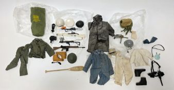 Quantity of Action Man clothes and accessories to include Special Operations Kit, German staff