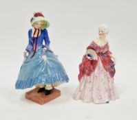 Two Royal Doulton figures of ladies, comprising: Fleurette, printed green marks, Rd no. 782779 &