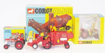 Three boxed Corgi Toys diecast models to include Corgi Major 1111 Massey-Ferguson 