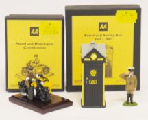 Two Boxed Gerry Ford AA diecast models to include Patrol and Motorcycle Combination and Patrol and