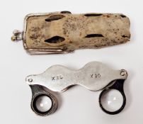Late 19th / early 20th century folding double loupe by C. Baker of 244 High Holborn, London, having