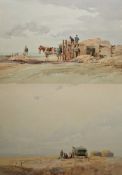 Charles Harrington (1865-1943) Watercolour 'At Work on the Coast', signed lower right, framed and