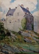 Peter Macgregor Wilson R.S.W. (1856-1928) Watercolour View of part of Eilean Donan Castle, Scotland,