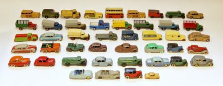 Quantity of playworn Dinky Toys diecast models to include 27F Estate car, 254 Austin Taxi, 191