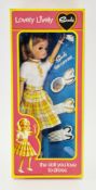 Sindy' Lovely Lively hair care set, no.44608, with auburn hair, cream jumper with yellow, orange and