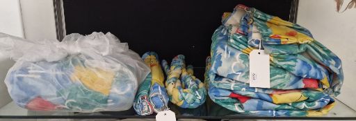 D.I. Lewis For Kids Collection 'Hanging Out', curtains and roman blinds lined and interlined, one