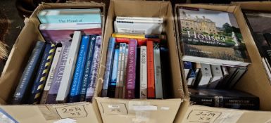 Collection of hardback books, mainly relating to large country houses and interior design, including
